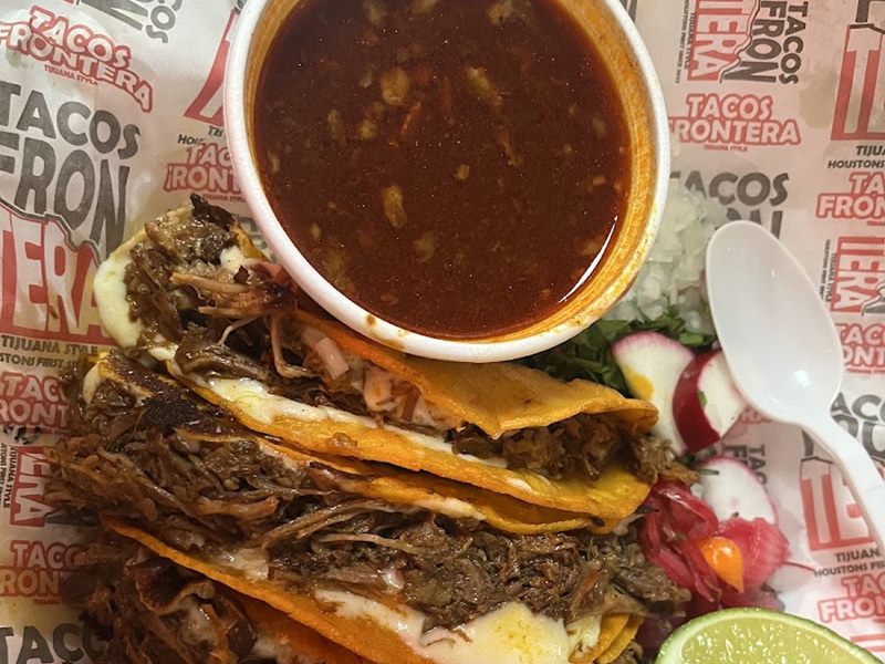 Tacos Frontera food